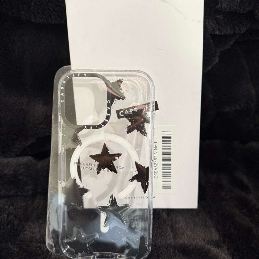 Casetify Clear Star Phone Case - Black